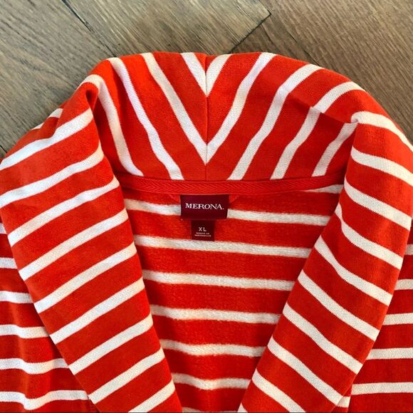Merona Red White Striped Sweater Size XL - Picture 7 of 7
